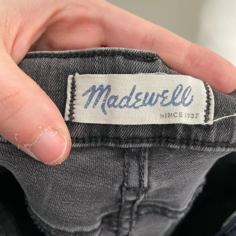 Madewell Black Hip Zipper Skinny Skinny Jeans 25